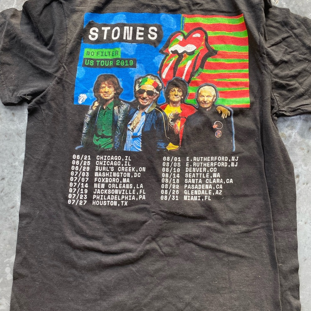 Rolling Stones US tour 2019-No Filter tee-shirt size M - Picture 3 of 3